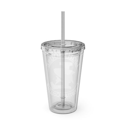 LCC Makos 16oz Tumbler with Straw — Sunsplash Logo