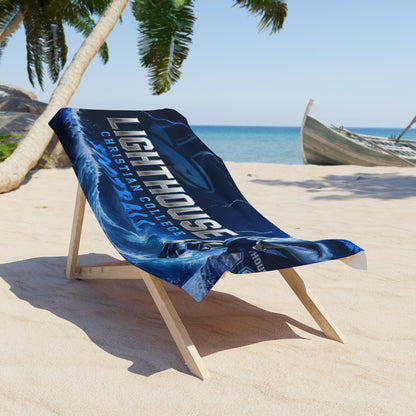 LCC Mako Football Beach Towel – Shark Mascot Sports Towel