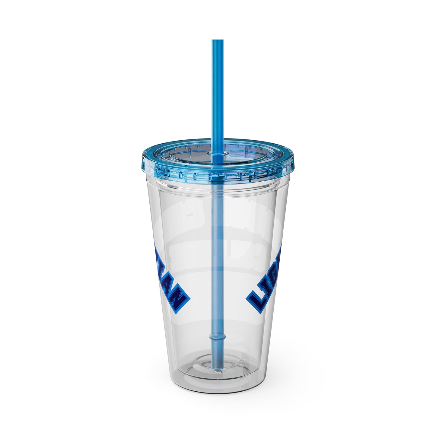 LCC 16oz Clear Tumbler with Straw