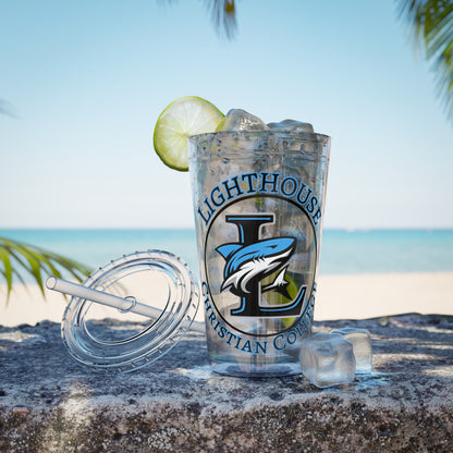 LCC Makos 16oz Tumbler with Straw — Sunsplash Logo