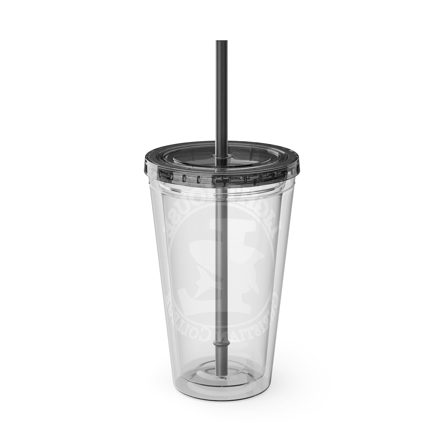LCC Makos 16oz Tumbler with Straw — Sunsplash Logo