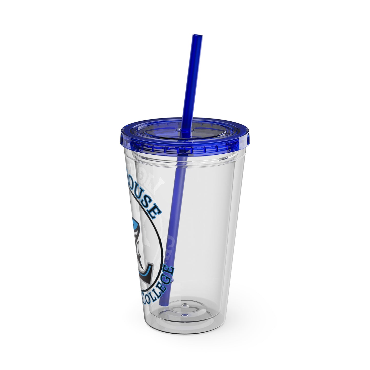 LCC Makos 16oz Tumbler with Straw — Sunsplash Logo
