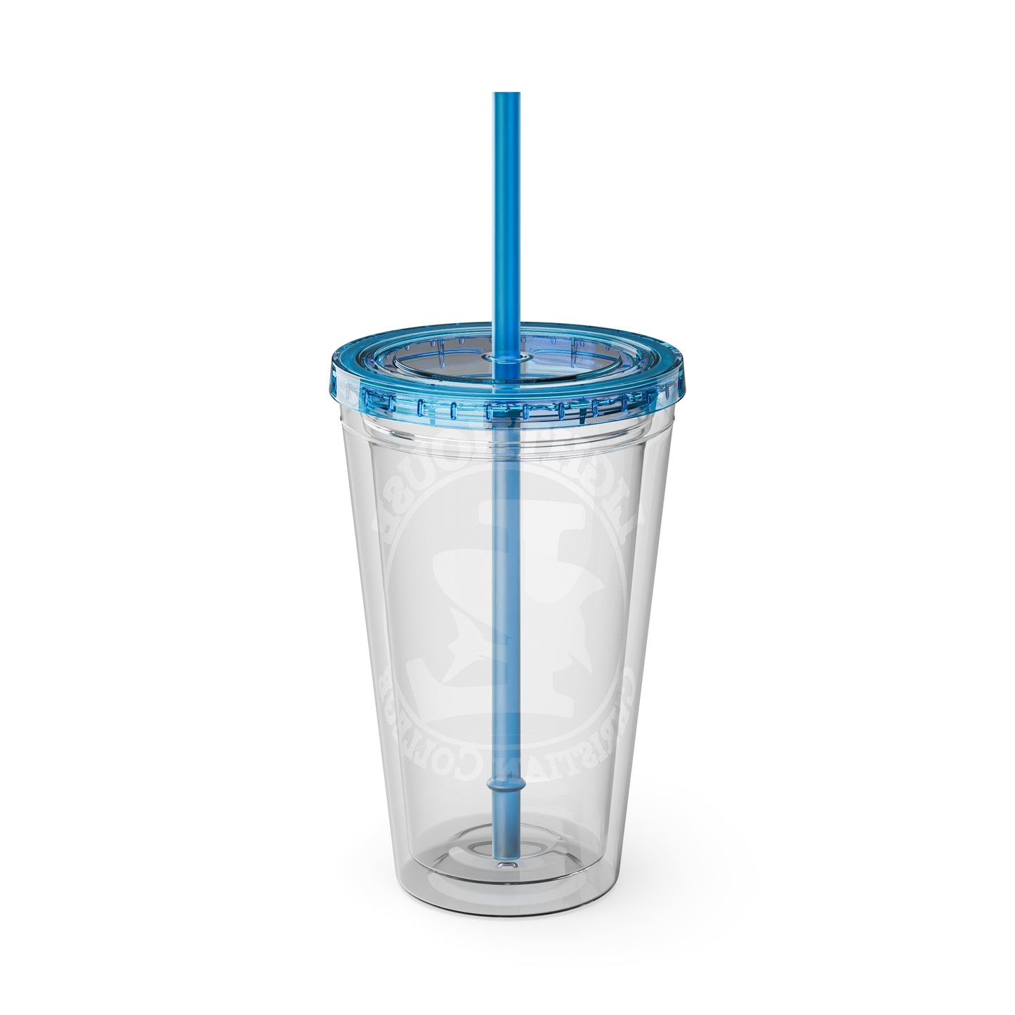 LCC Makos 16oz Tumbler with Straw — Sunsplash Logo