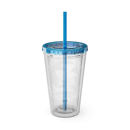 LCC Makos 16oz Tumbler with Straw — Sunsplash Logo