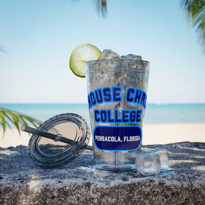 LCC 16oz Clear Tumbler with Straw