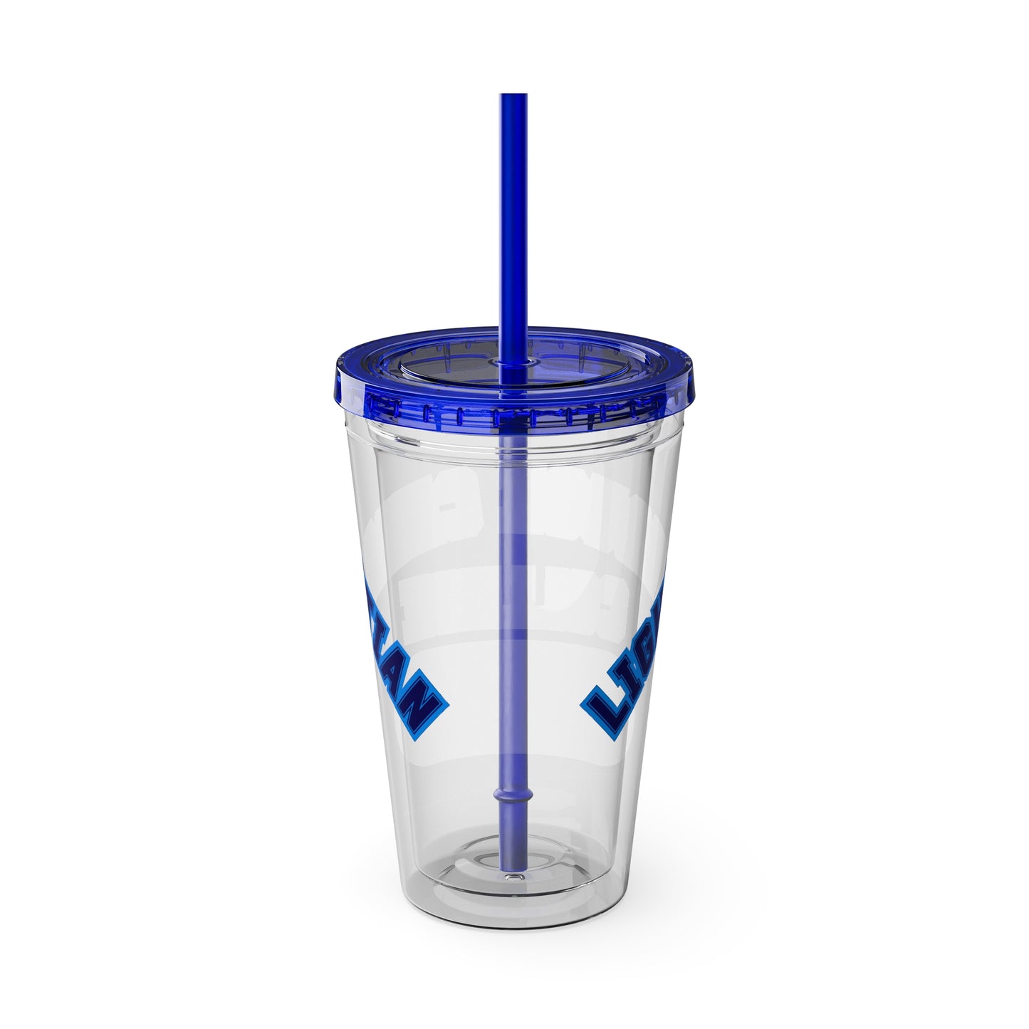 LCC 16oz Clear Tumbler with Straw